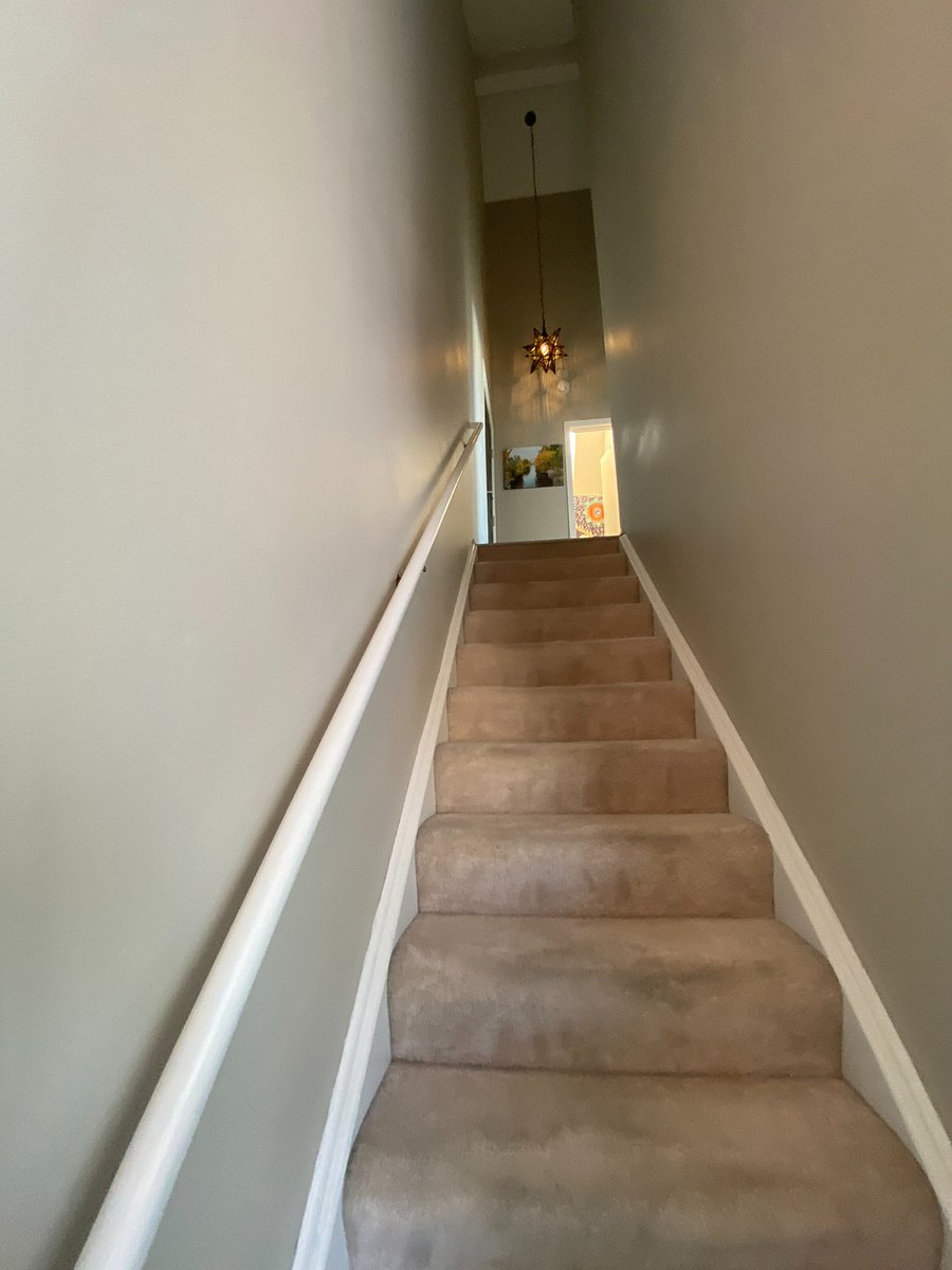 This unit has outdoor stairs to access the 2nd floor  main entrance and indoor stairs to access the king bedroom & loft on the 3rd floor.
