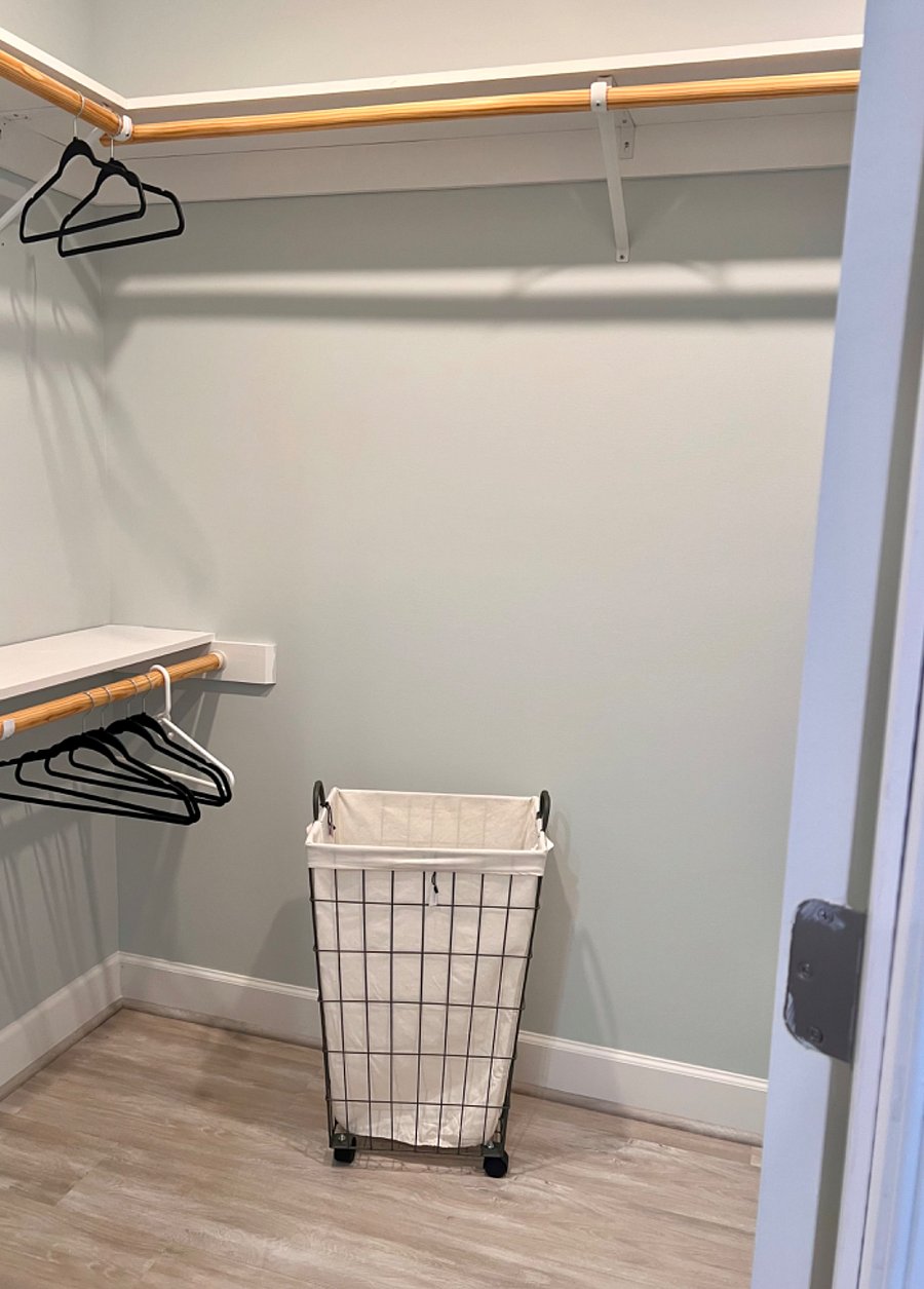 Large walk in closet