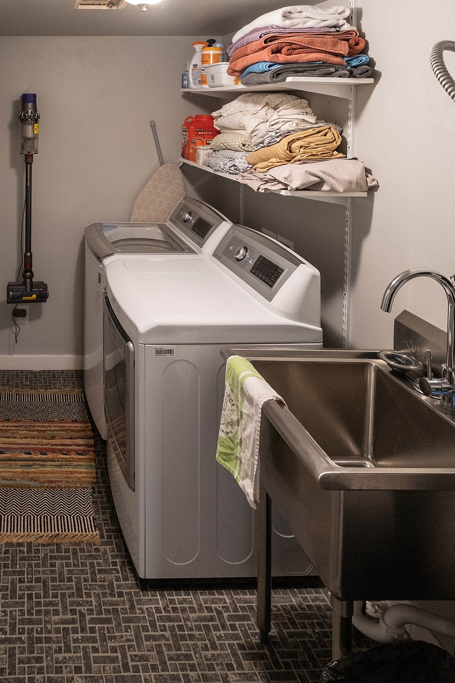 In-unit, shared laundry space
