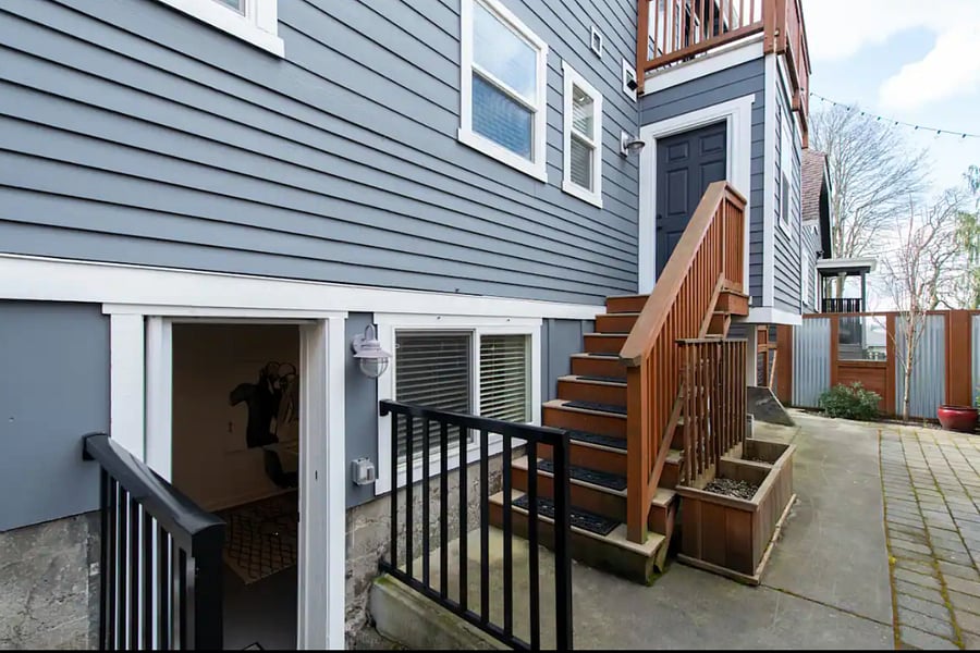 Private back entrance