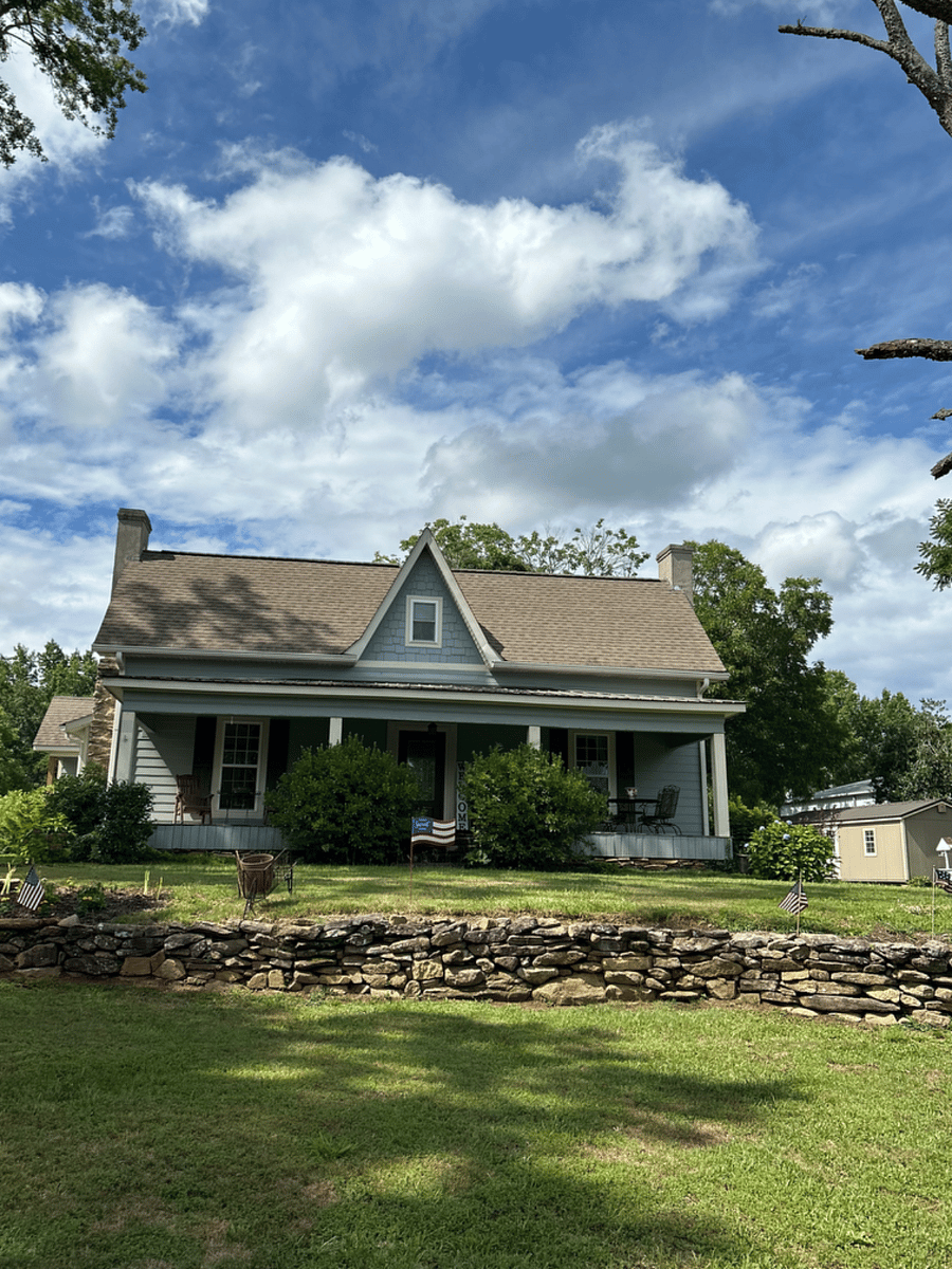 Main home on the same property as tiny home rental