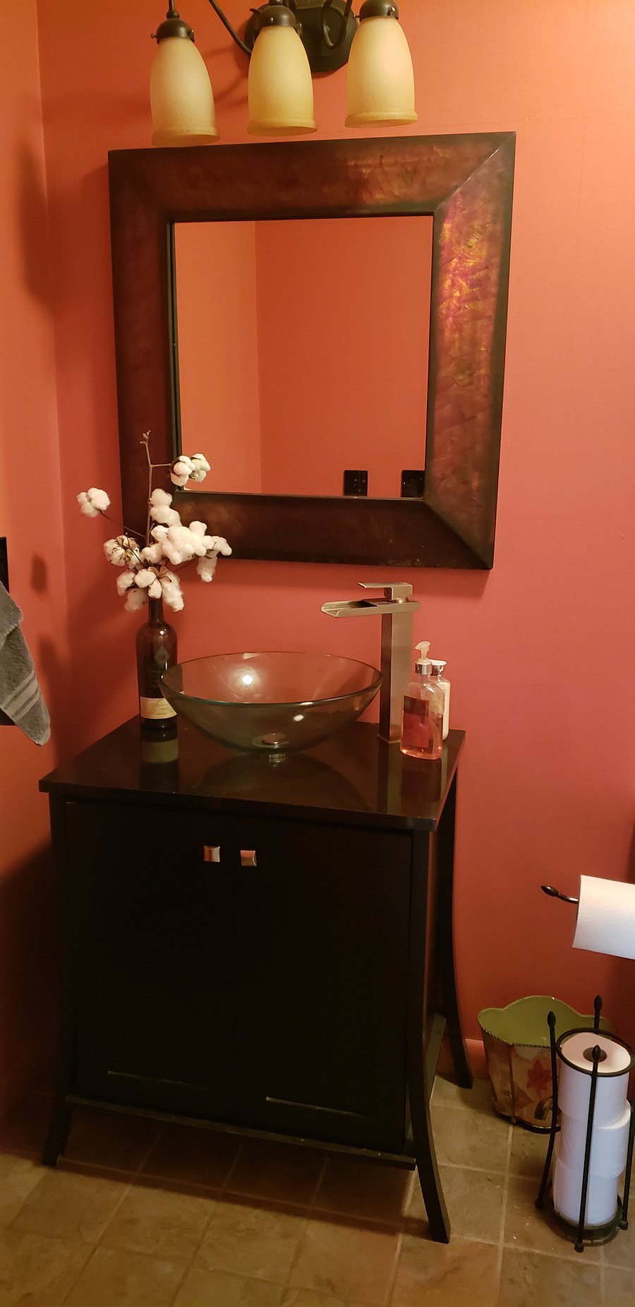 Shower and tub in hall bath