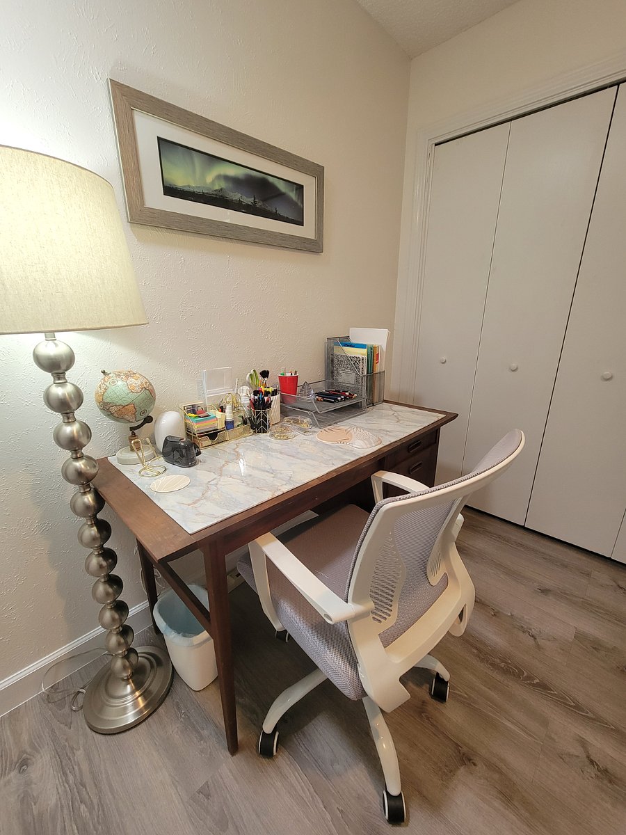 Desk with essentials