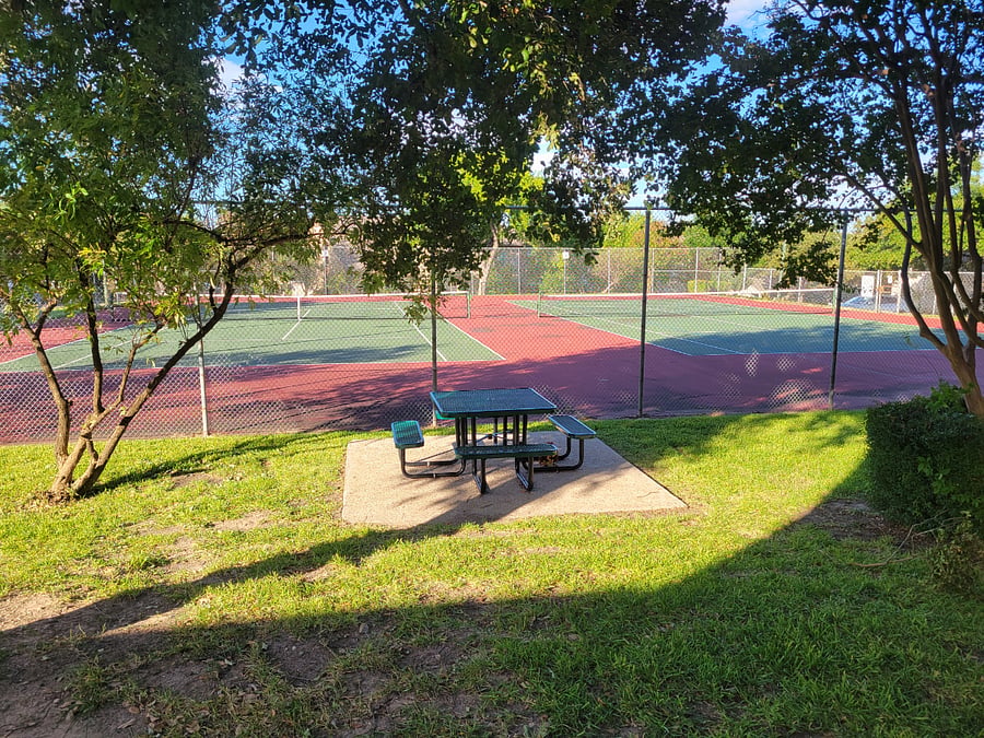Community tennis courts
