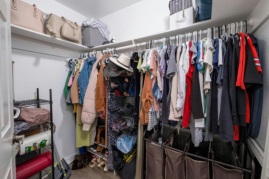 Large master closet