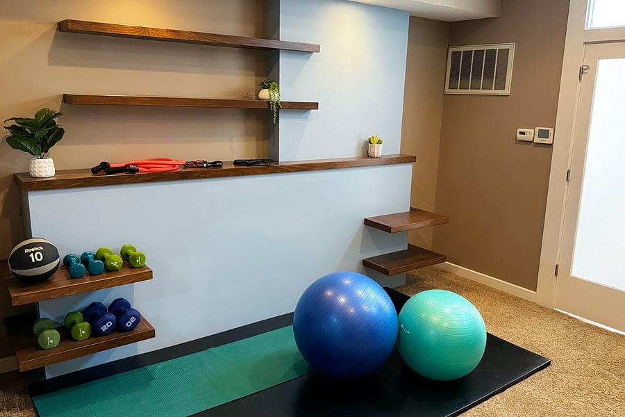 dedicated work out room