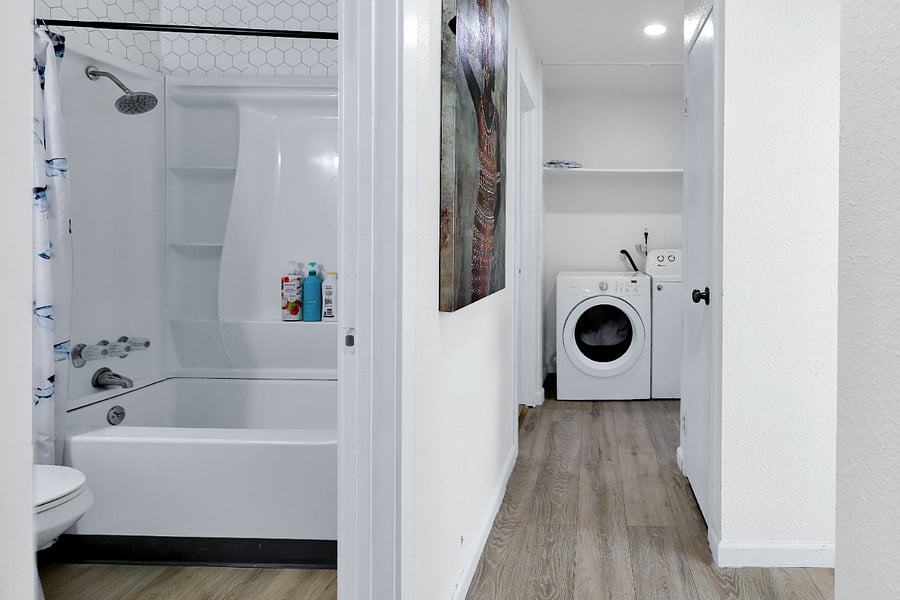 shared Bathroom with weekly cleaning service provided