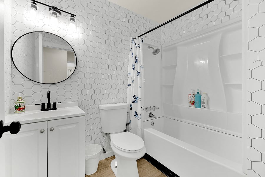 shared Bathroom with weekly cleaning service provided