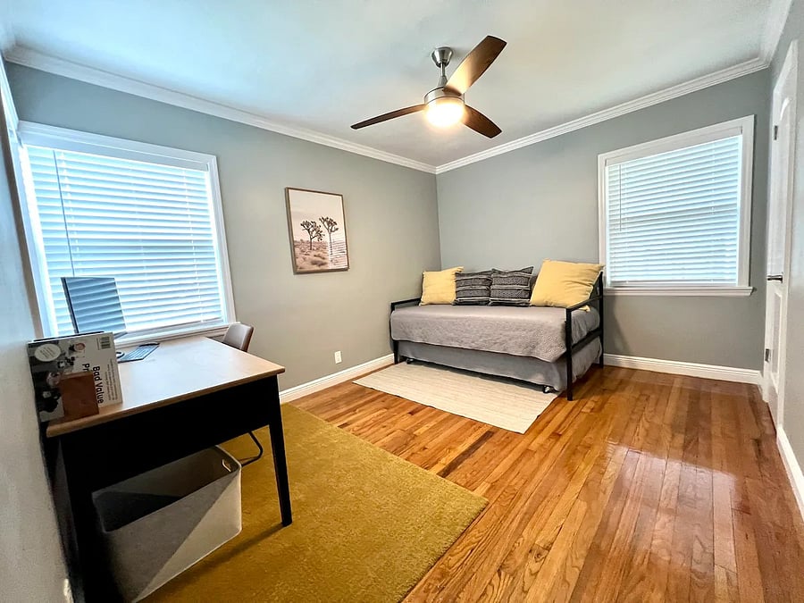 This is a twin bed with another trundle bed underneath, and a library.