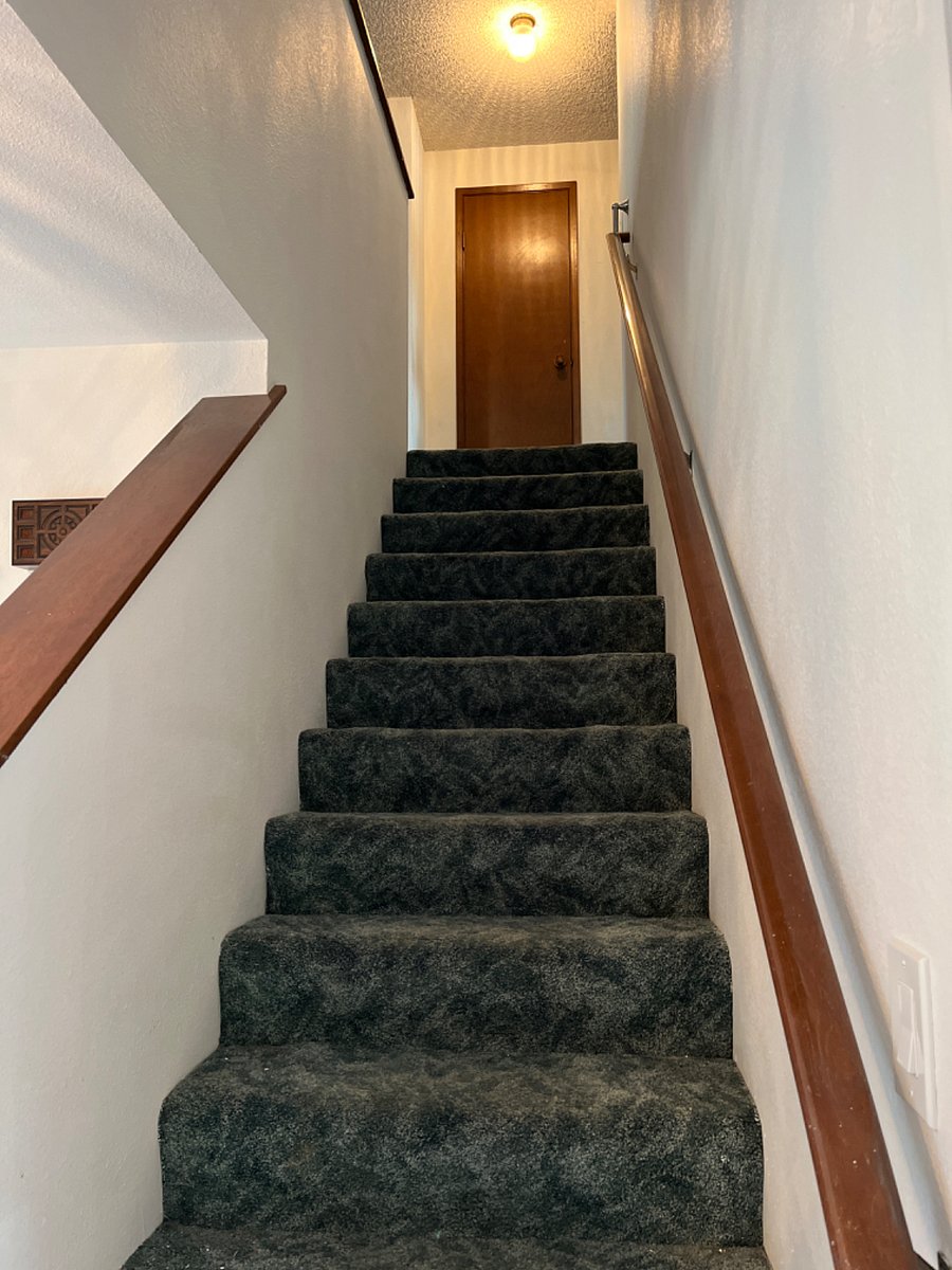 Main home, Stairs to 3 bedrooms; Bedroom 1 & 2 and Attic Bedroom, 3 pc bath at top of stairs and closet for Bedrooms 1 & 2