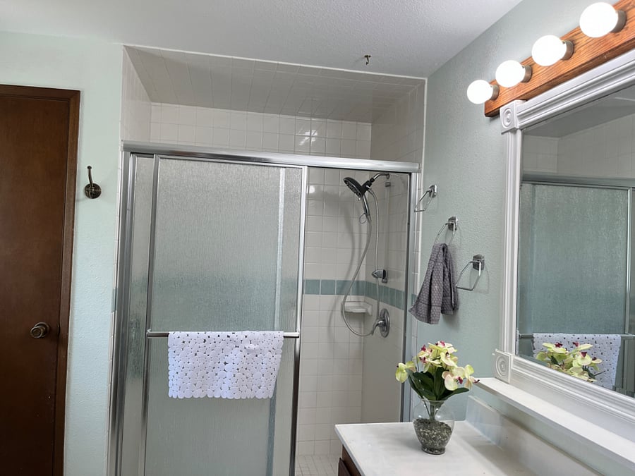 Main home, upstairs 3 pc bath