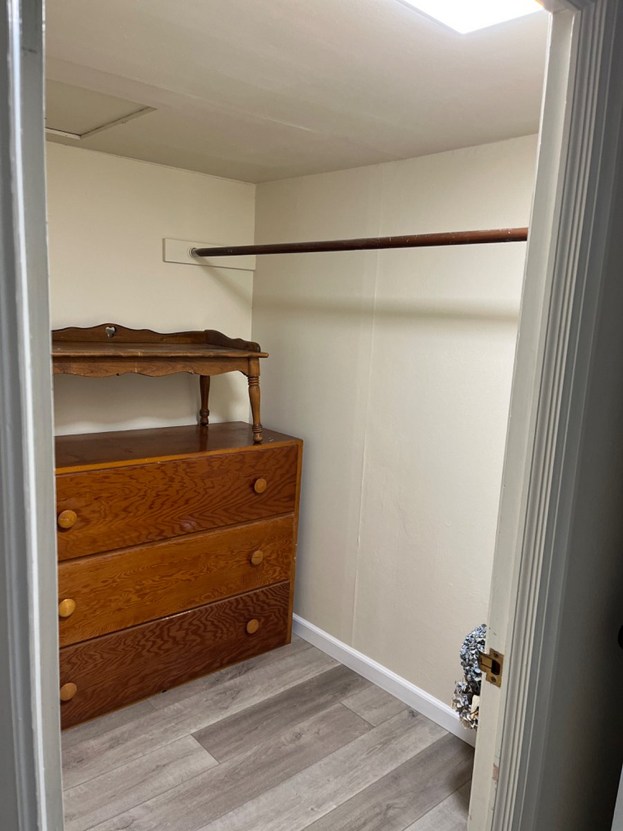 Main home, upstair Attic bedroom #3 showing Walk In closet