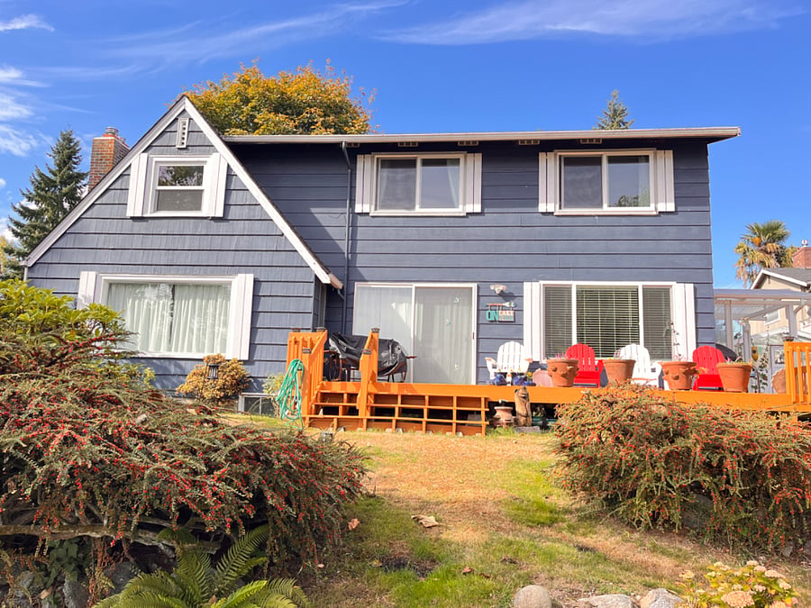 Main home, view from Lake to home