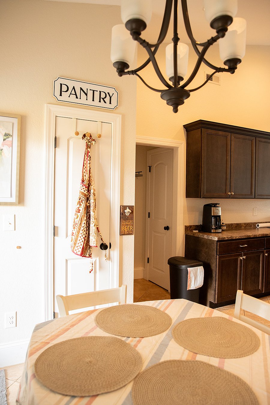 1 of 2 pantries and lovely, sunny dining table