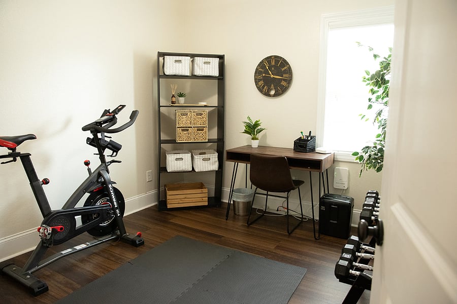 Spacious Office + Home Gym