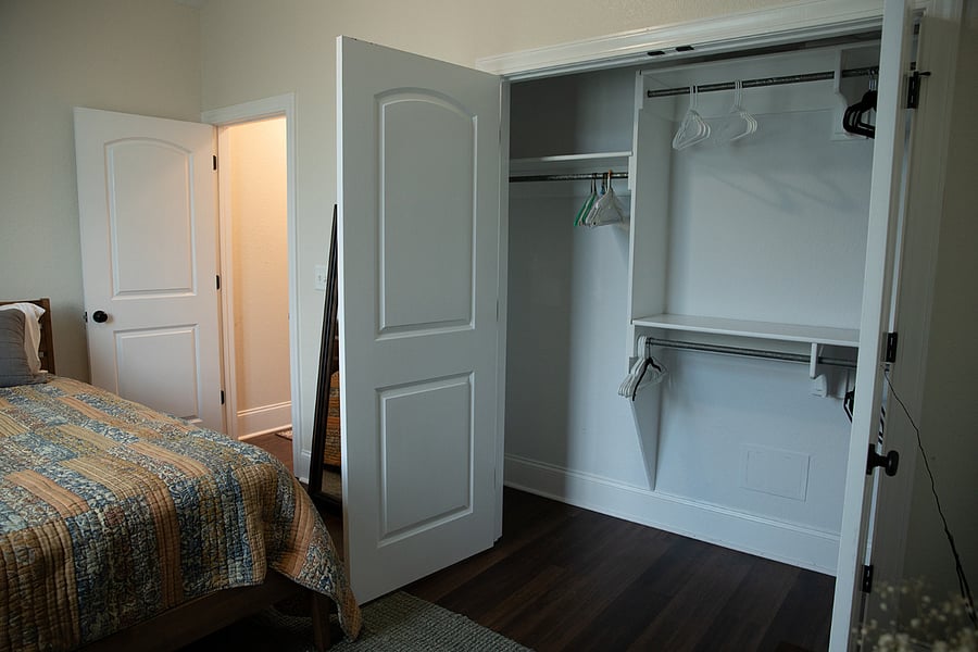 Front Bedroom Closet Storage