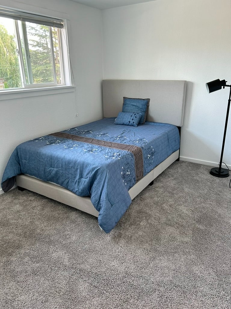 Full bed with nightstand and dresser coming soon.