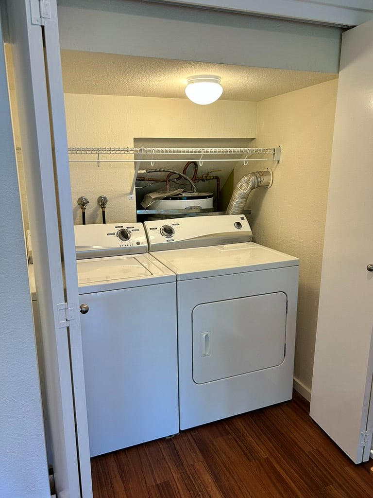 Washer/Dryer within unit.