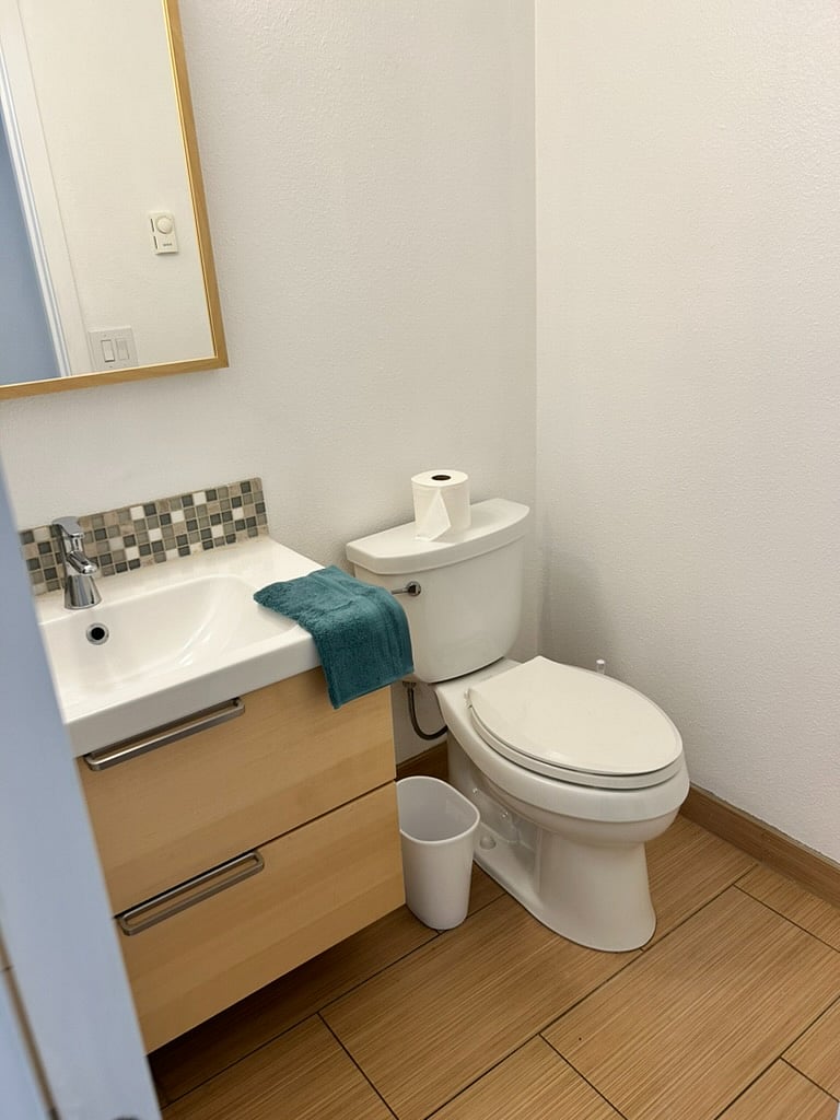 Downstairs 1/2 bath.