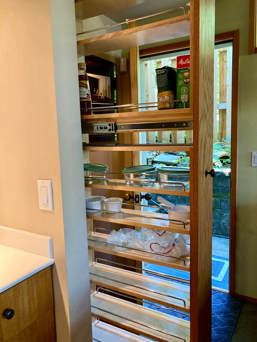 pull out shelves for extra storage