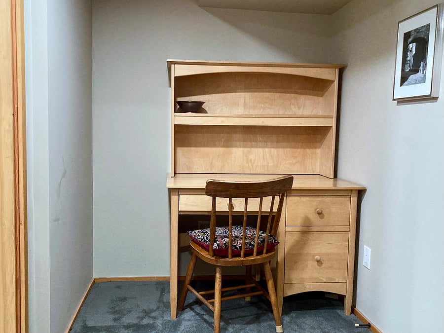 separate desk area