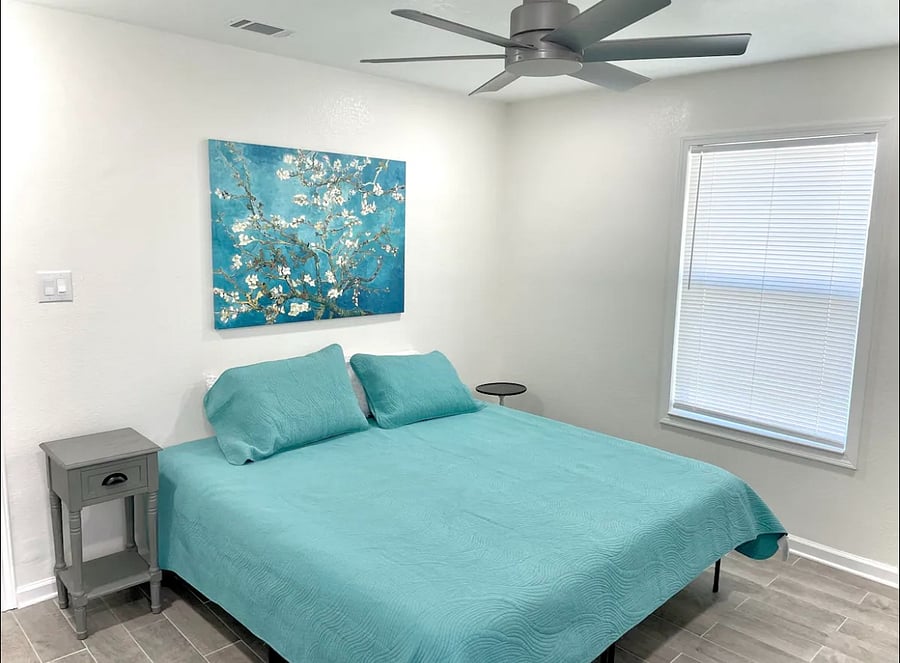 Master bedroom with King bed