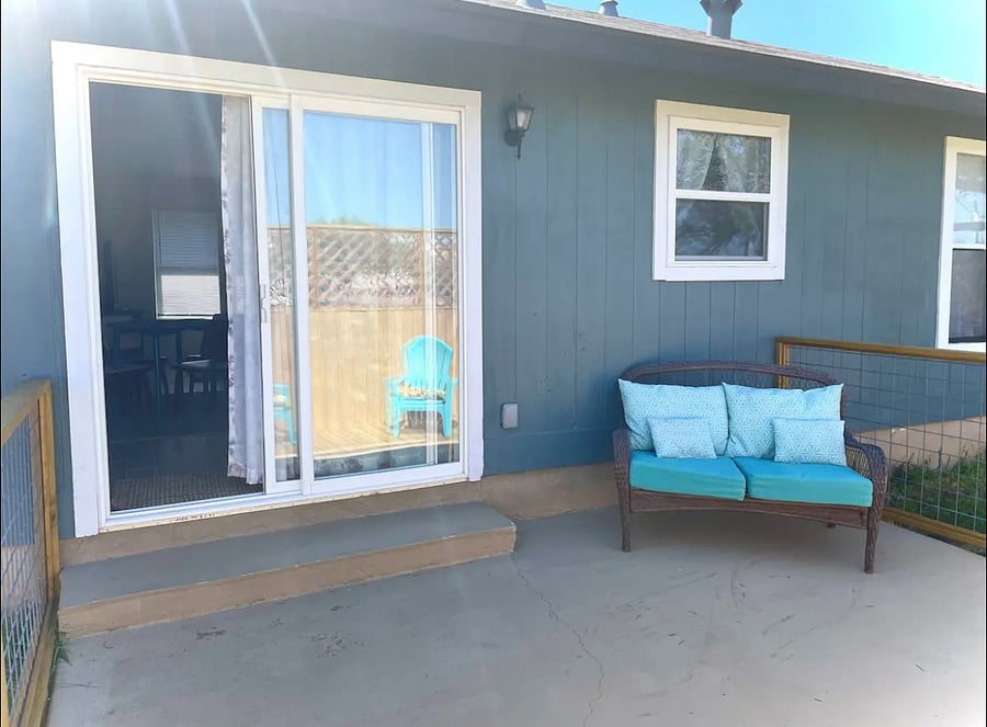Sliding glass to patio