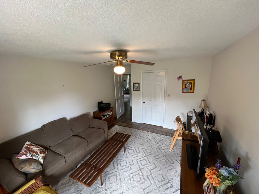 Bedroom two opens to the balcony. Will add a twin bed. 