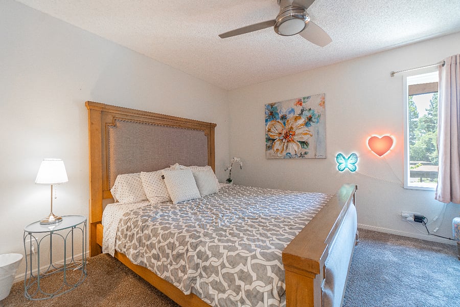 King Bed in Master bedroom