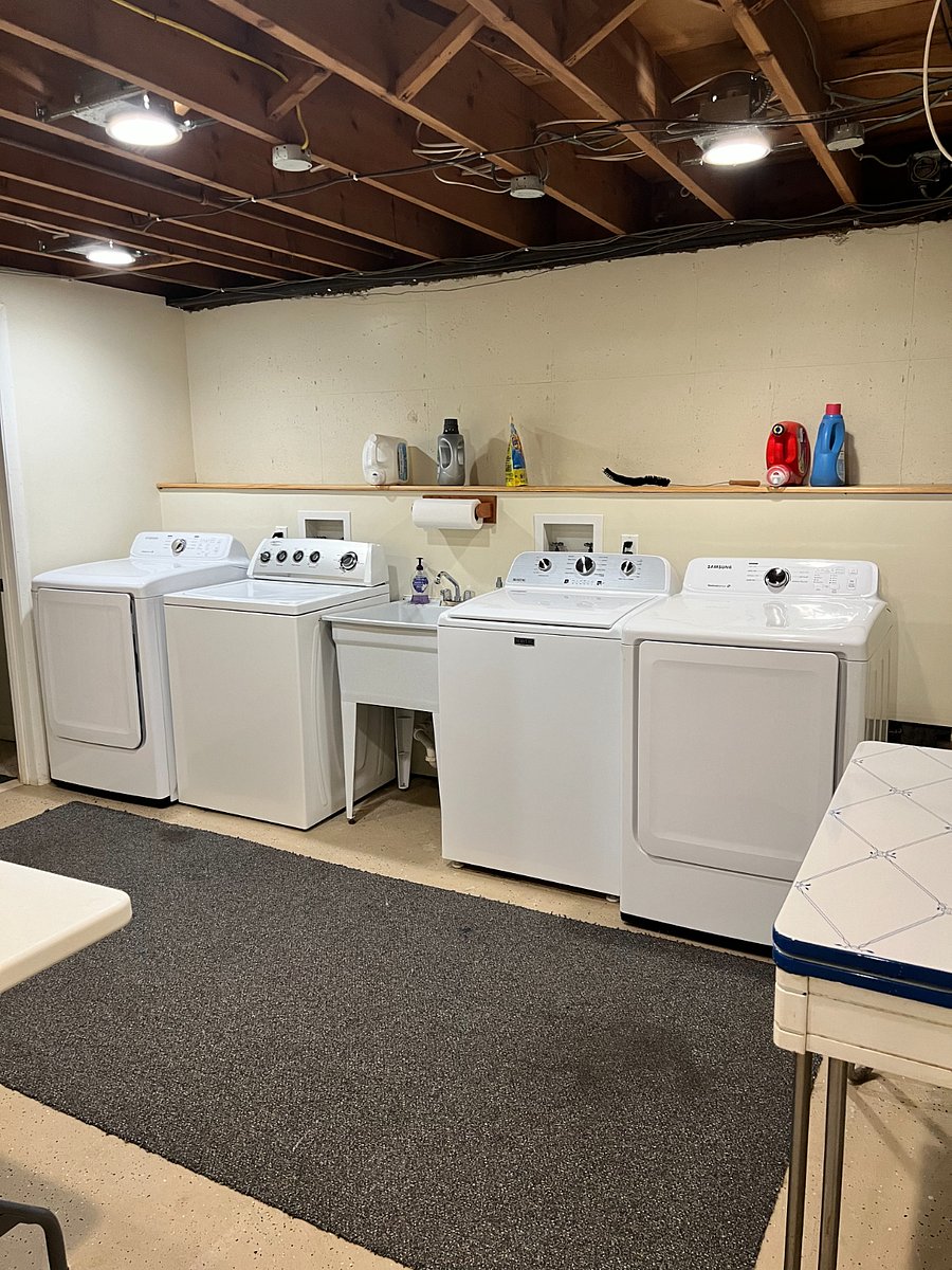 Community basement laundry is well maintained and kept clean for our tenants. Laundry soap is located within your apartment, under the kitchen sink!