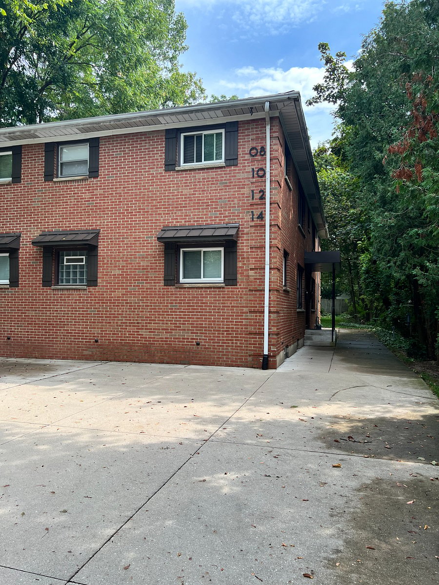 Mid Century all brick apartment building-four-plex.