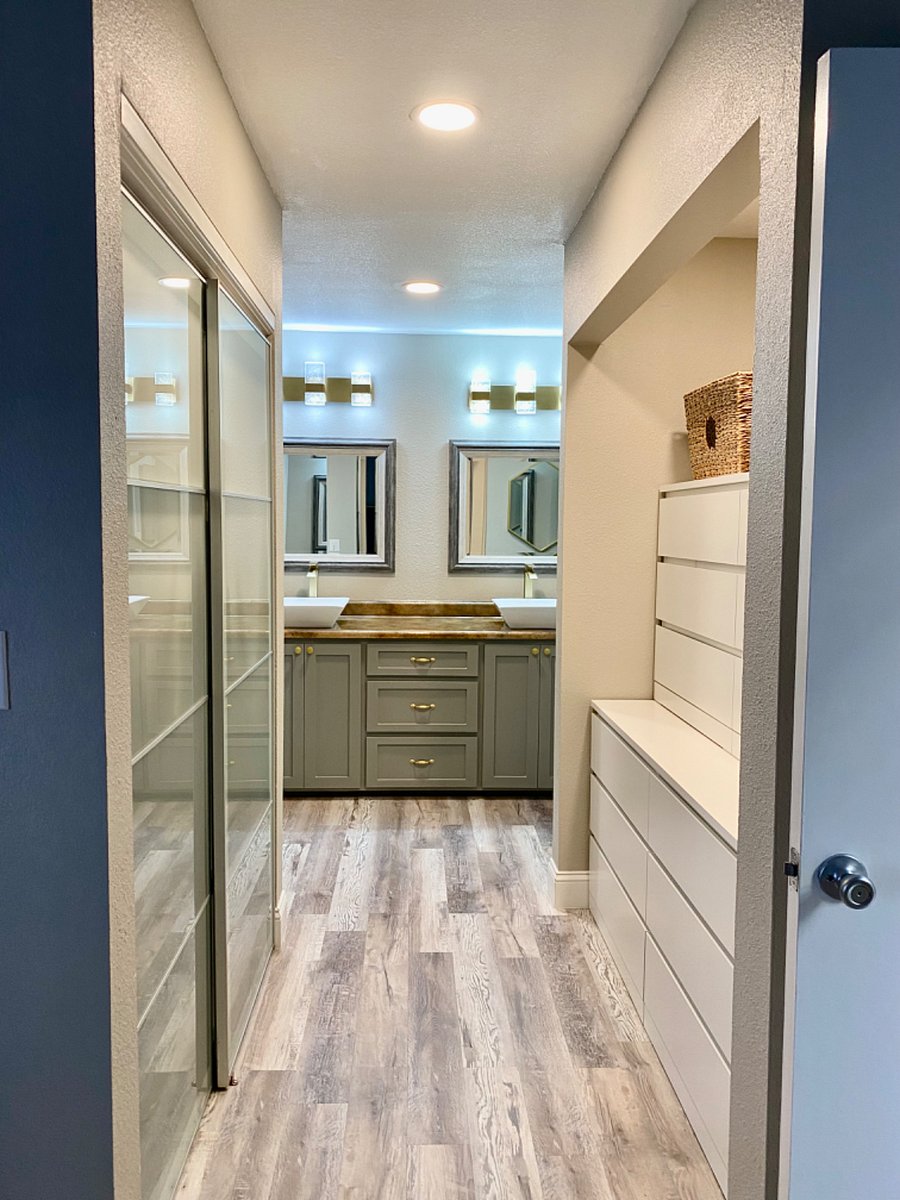 Master suite 2 closet and dressers