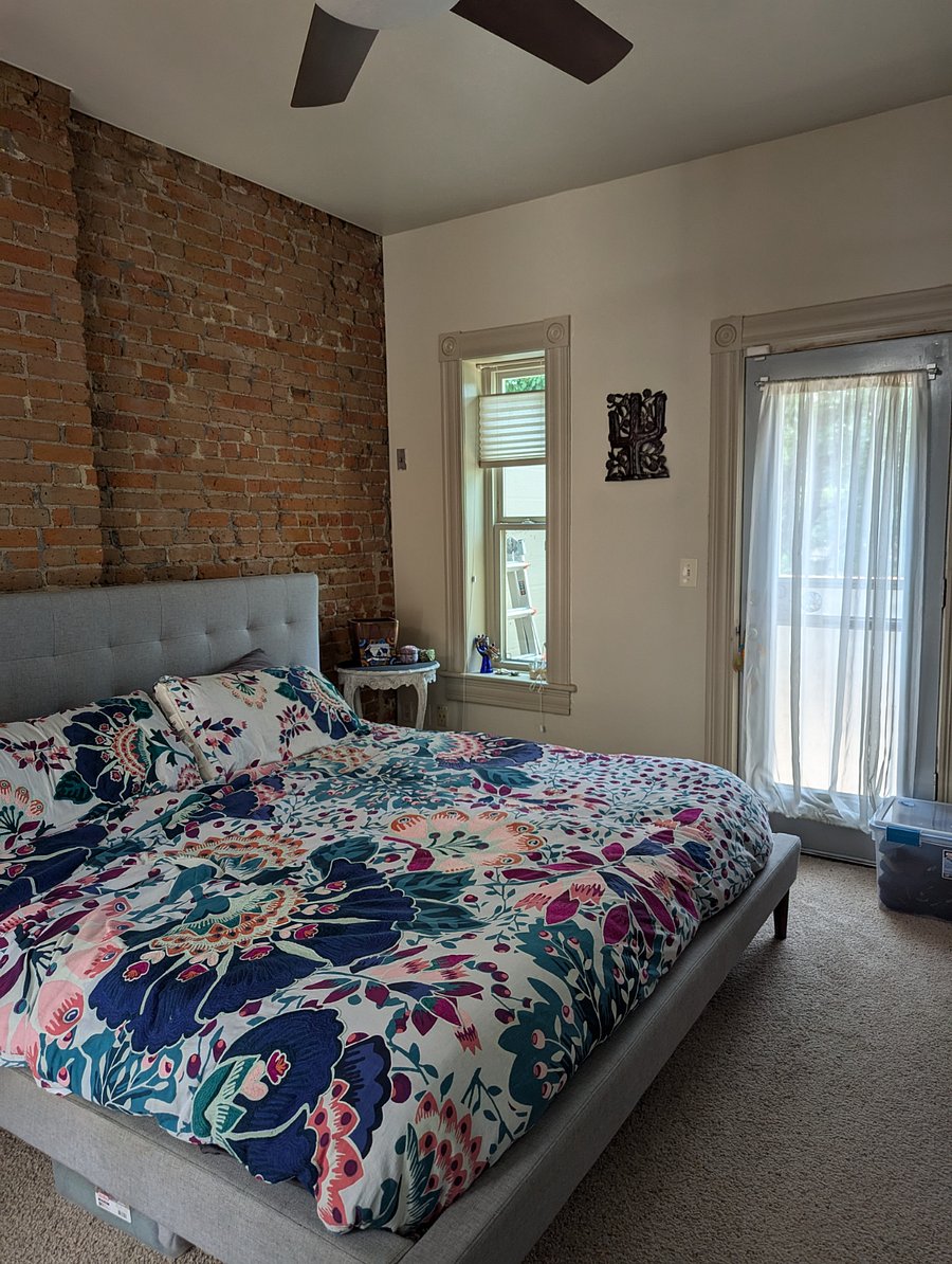 Primary bedroom with deck
