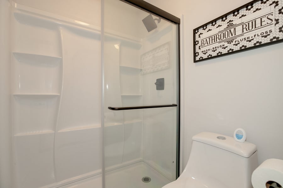 Master bathroom walk in shower.