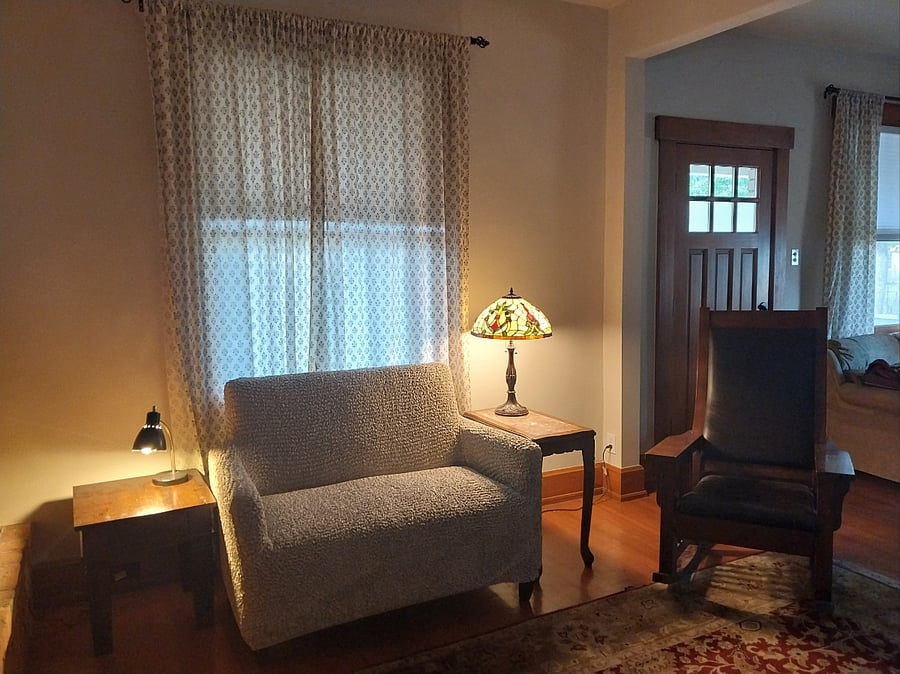 Cozy sitting area
