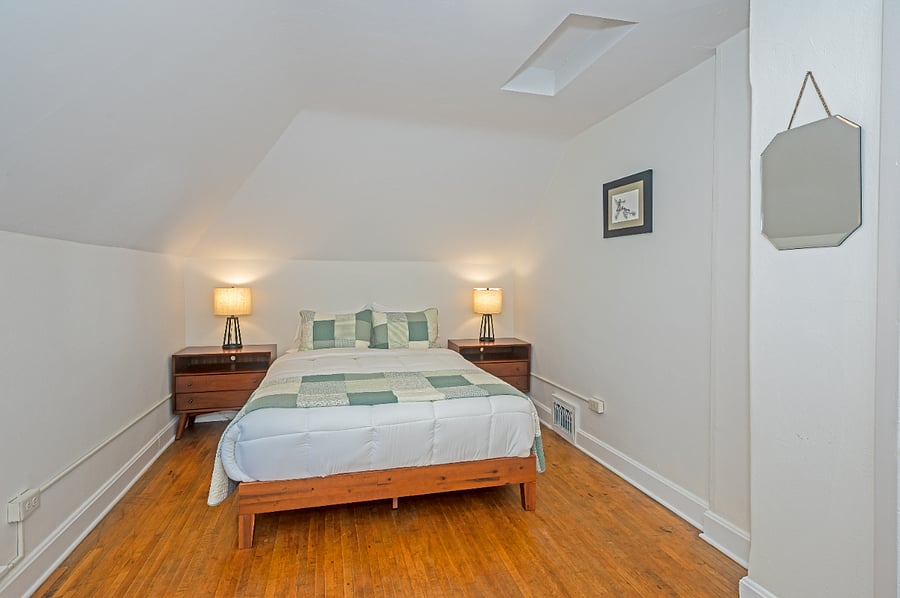 All new furniture and linens in this spacious bedroom