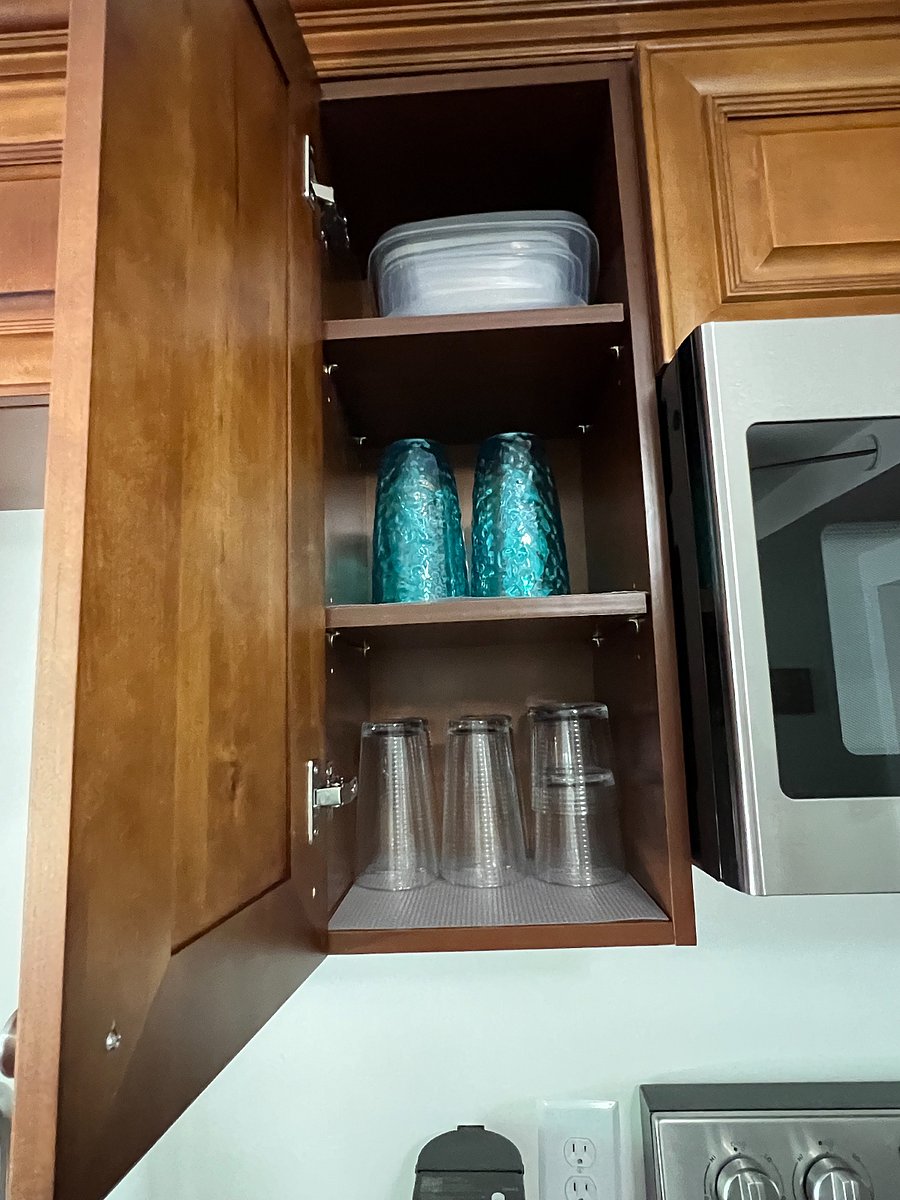 Plenty of glasses for your use.