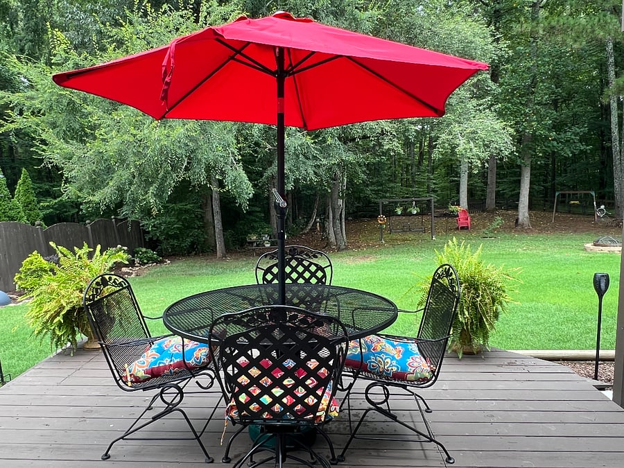 Your view from right outside your door.
