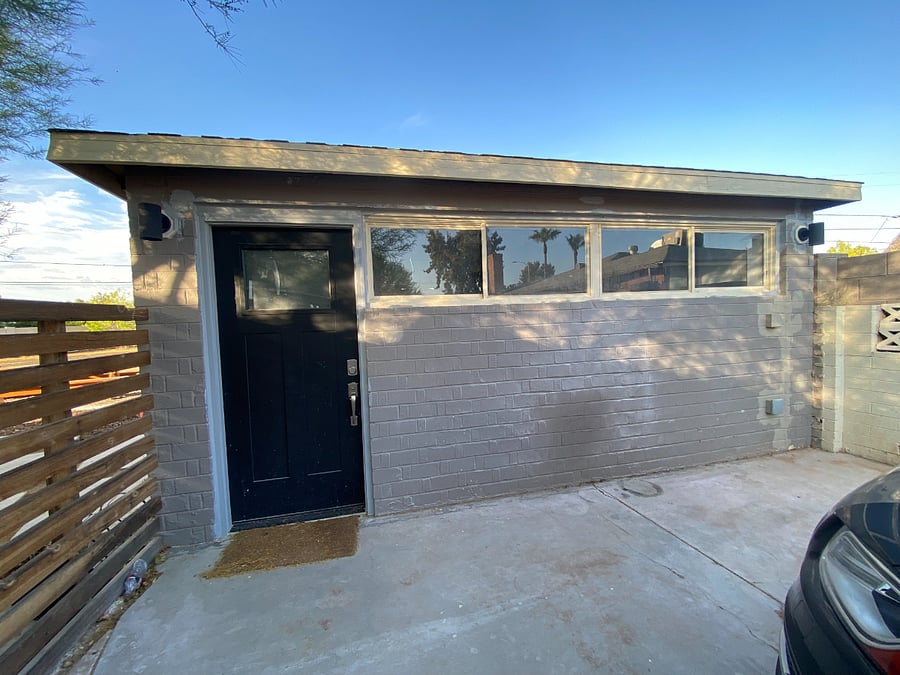 private keyless entry to your own private home at the end of driveway 