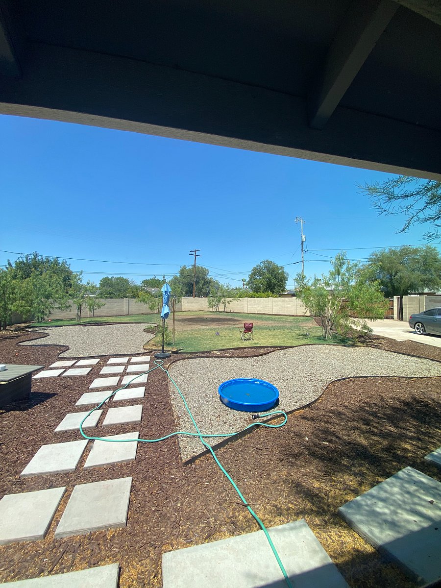 extra large shared backyard for tenant and owner