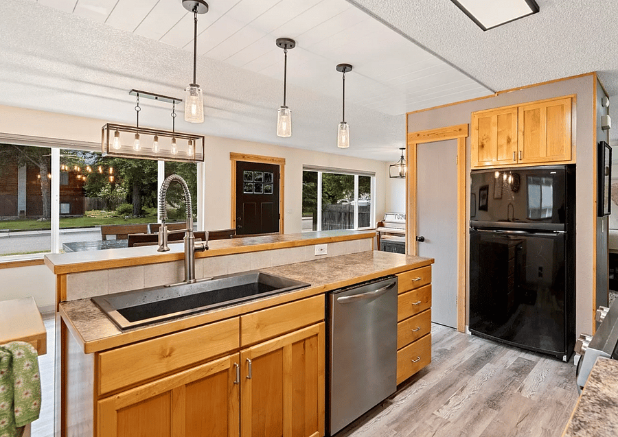 Shared kitchen facilities.