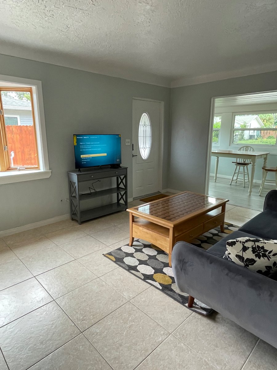 Living room with Smart TV.
