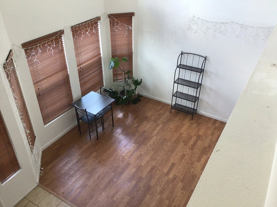 Entryway sitting room view from upstairs
