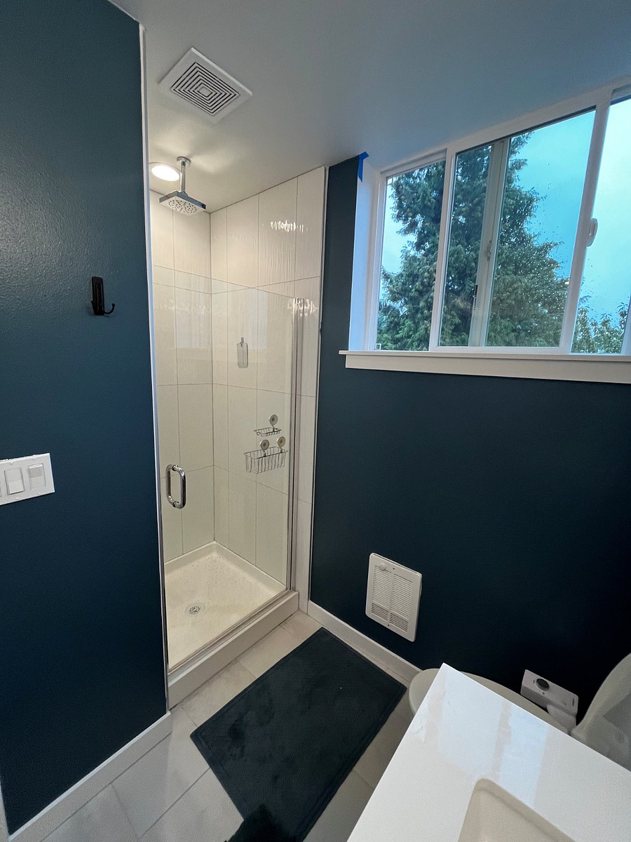 Primary Suite Bathroom on 3rd Level (with window and shower, tub not pictured here)