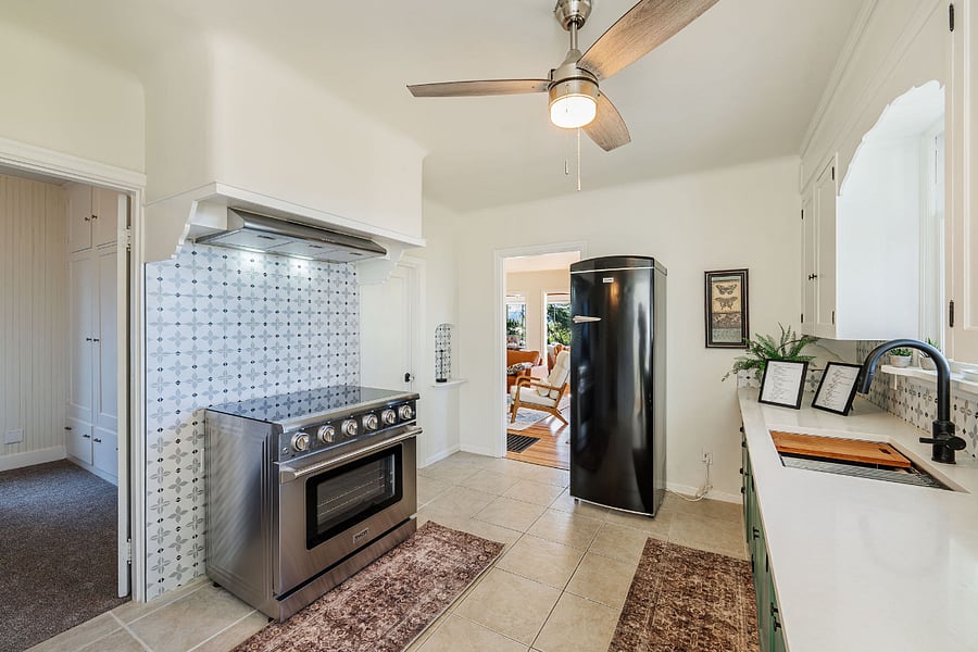 Newly remodeled kitchen with new Thor range