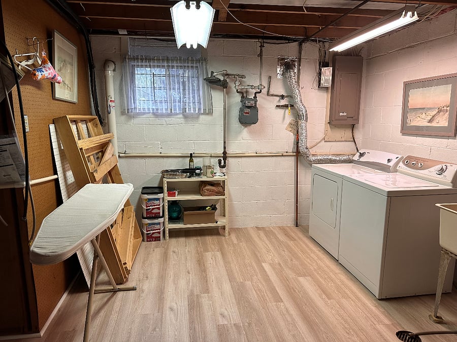 Laundry room.