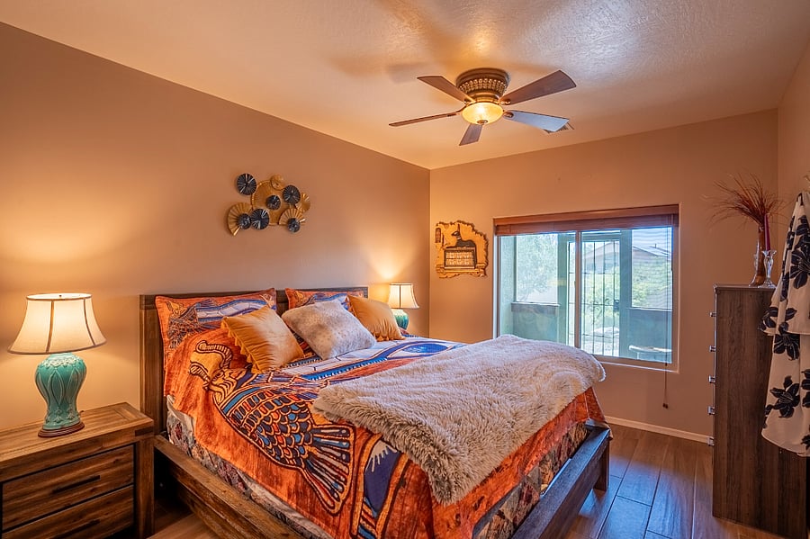 Main bedroom with King Bed. 