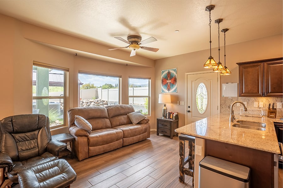 West side sitting area. 