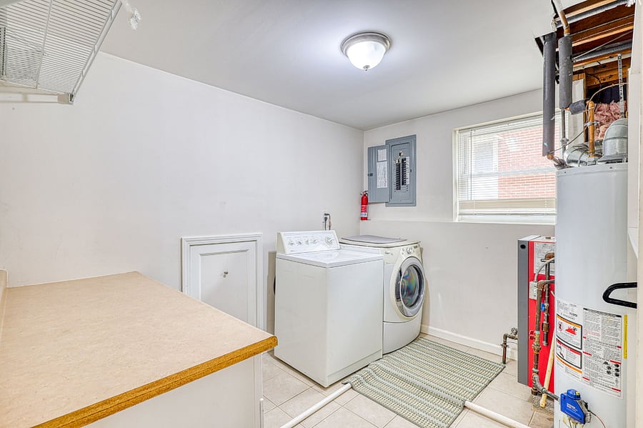 Laundry area with W/D