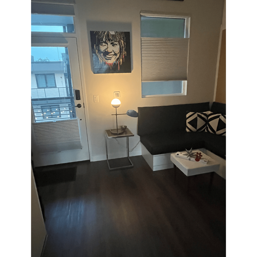 door to outside balcony